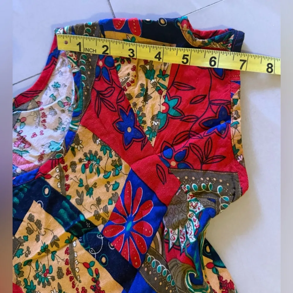 Multi colored cotton dress MULTI - Image 6