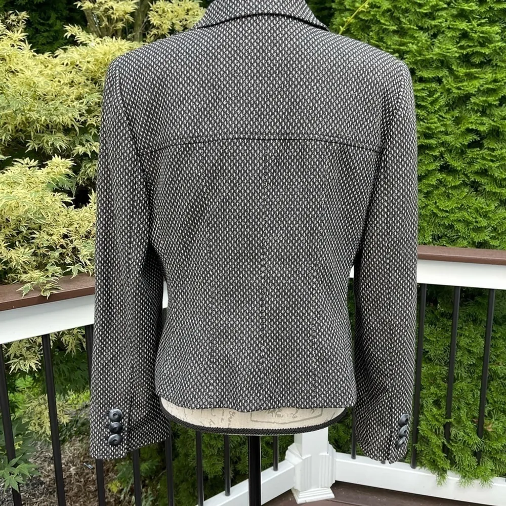 Vintage Carlisle Blazer Wool Angora Cashmere Button Down Retro Jacket Size 12 - Image 8
