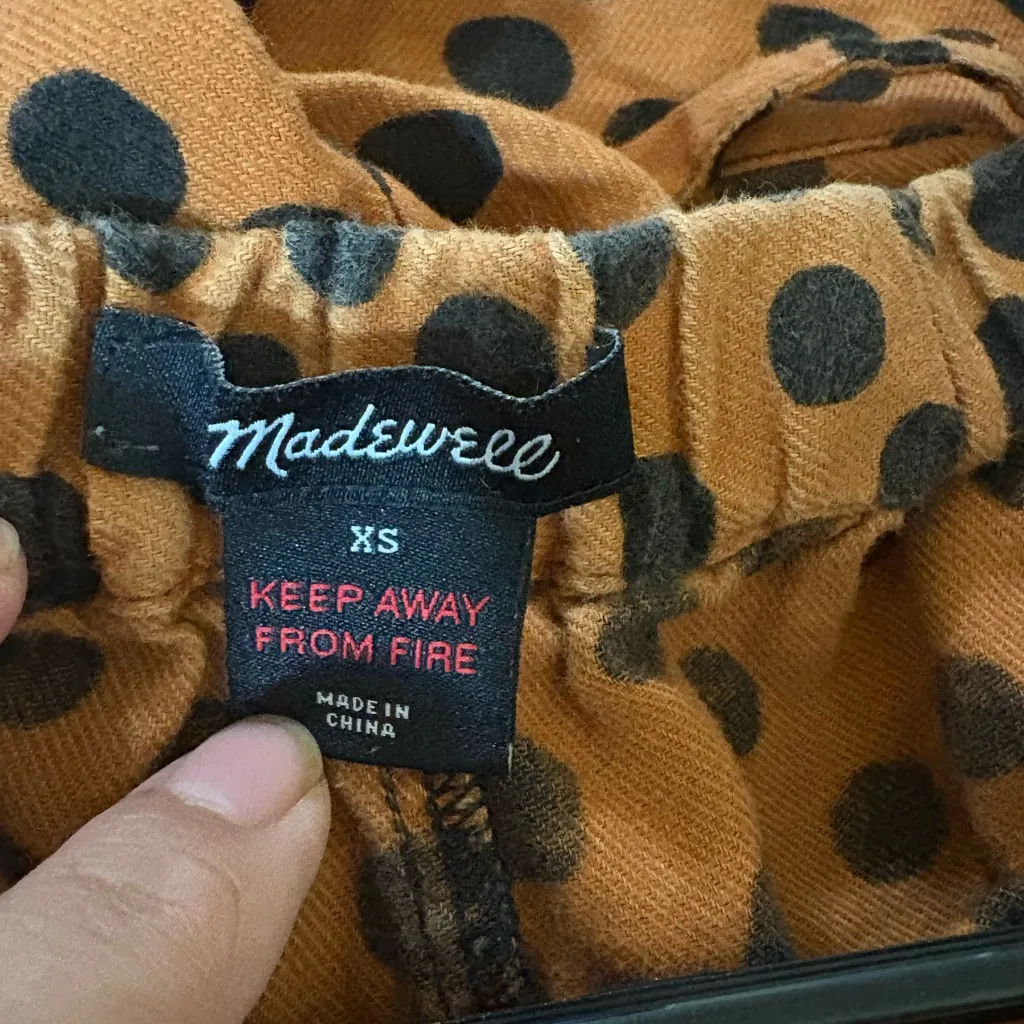 Madewell Brown Polka Dot Button Down Shirt - Image 7