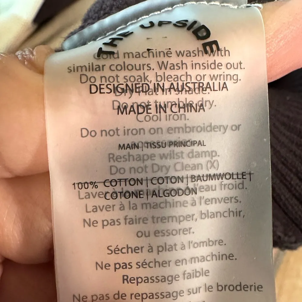 The Upside Color Block Knit Cotton Brown Crew Neck Sweater Women’s Sz M Size M - Image 5