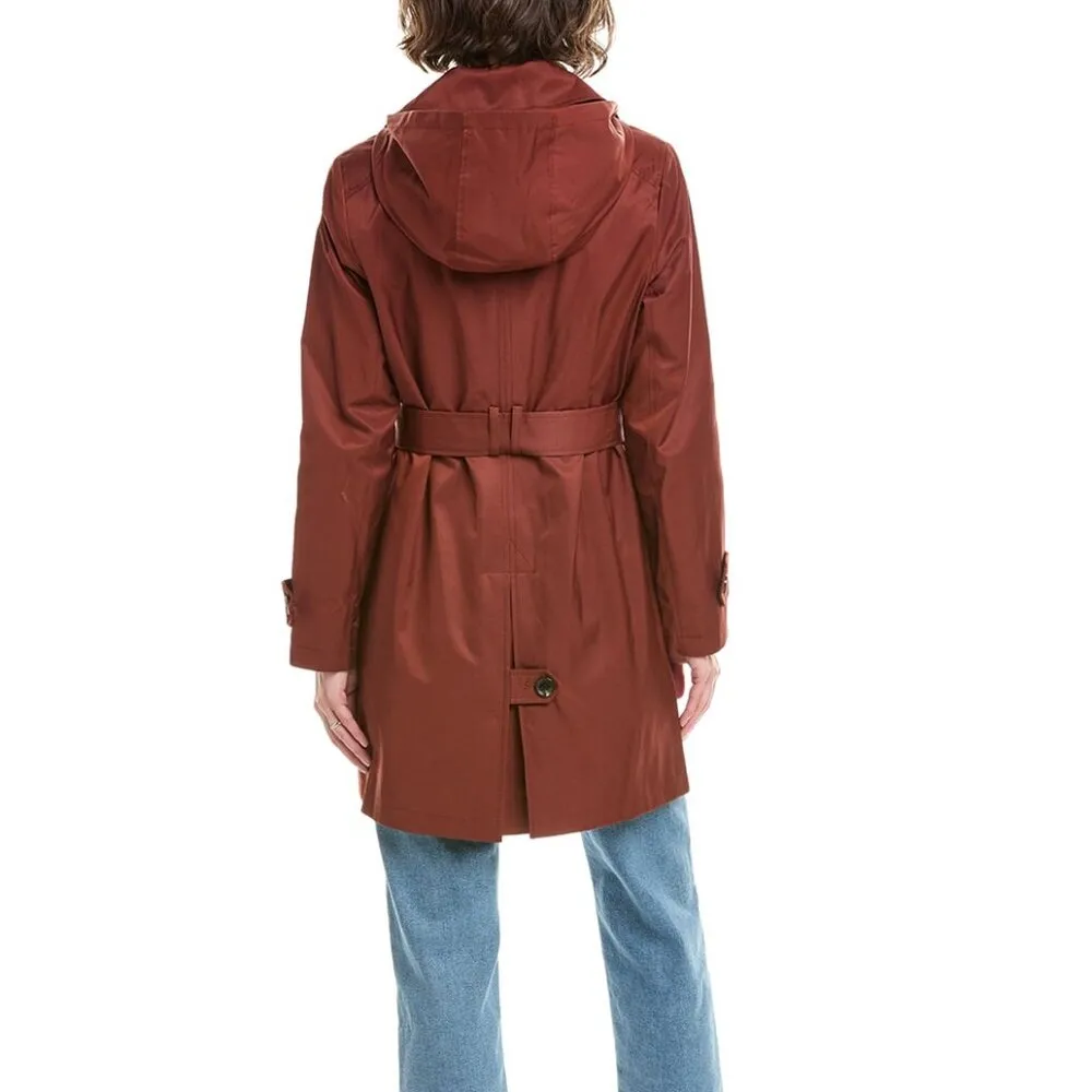 Sam Edelman Water Repellent Hooded Trench Coat - NWT Size M - Org Price - $200 - Image 2