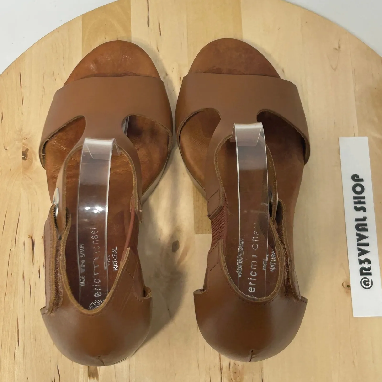 Eric Michael Womens Open Toe‎ Strap Closure Ginger Sandal - Size 40 & 9.5 - Image 6