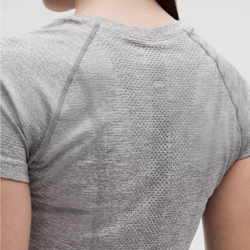 lululemon Gray Slate Swiftly Tech Short-Sleeve Athletic Top - Image 3