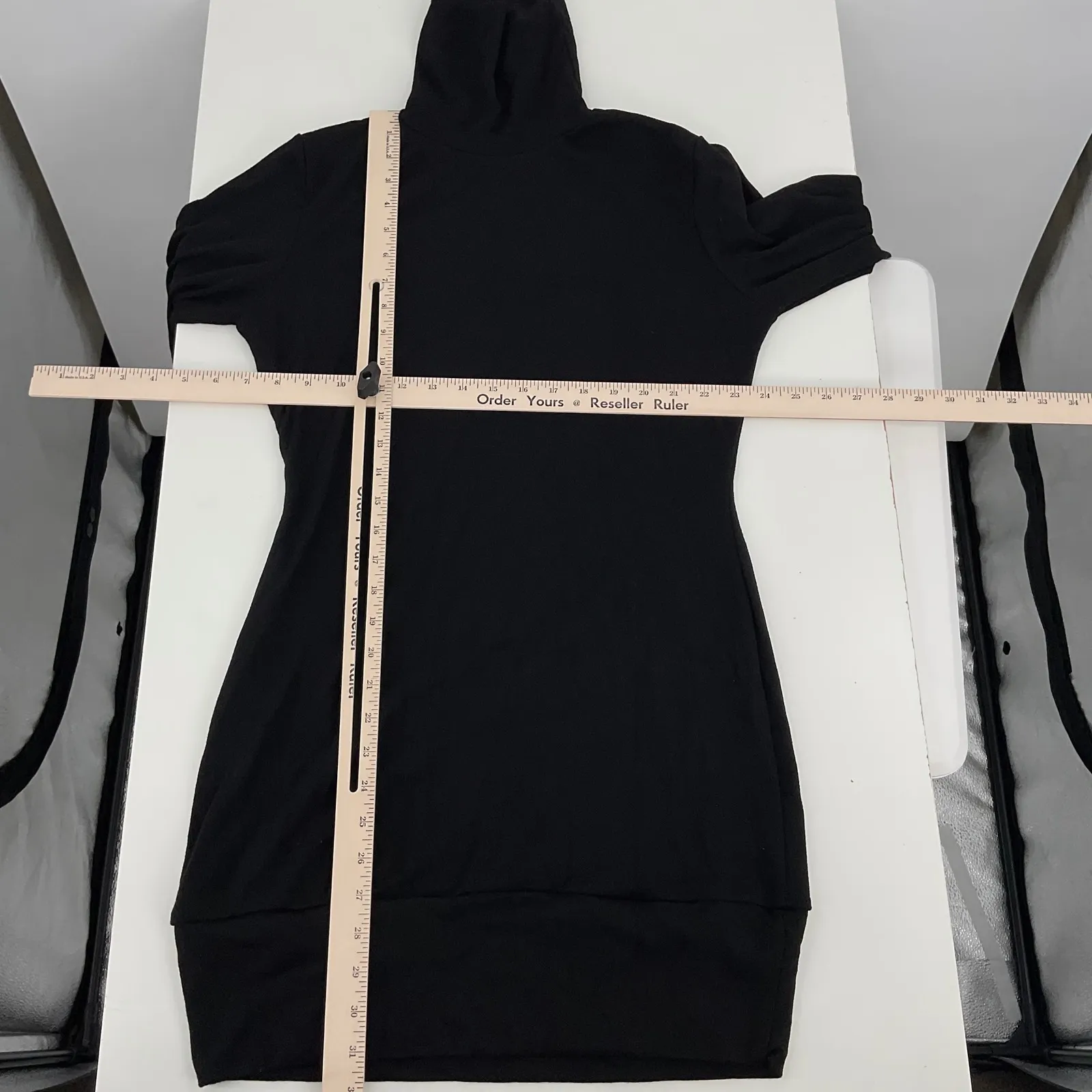 Suvótimo Black Turtleneck Long Sleeve Mini Dress Size S - Image 6