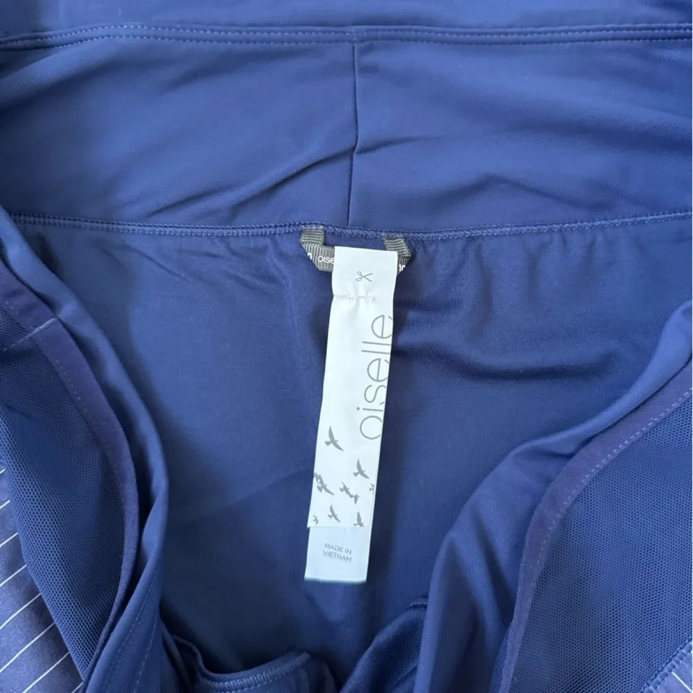 Oiselle Long Toolbelt‎ 6” Roga Shorts - Size 10 - Grounded Pinstripe - NWT - Image 8