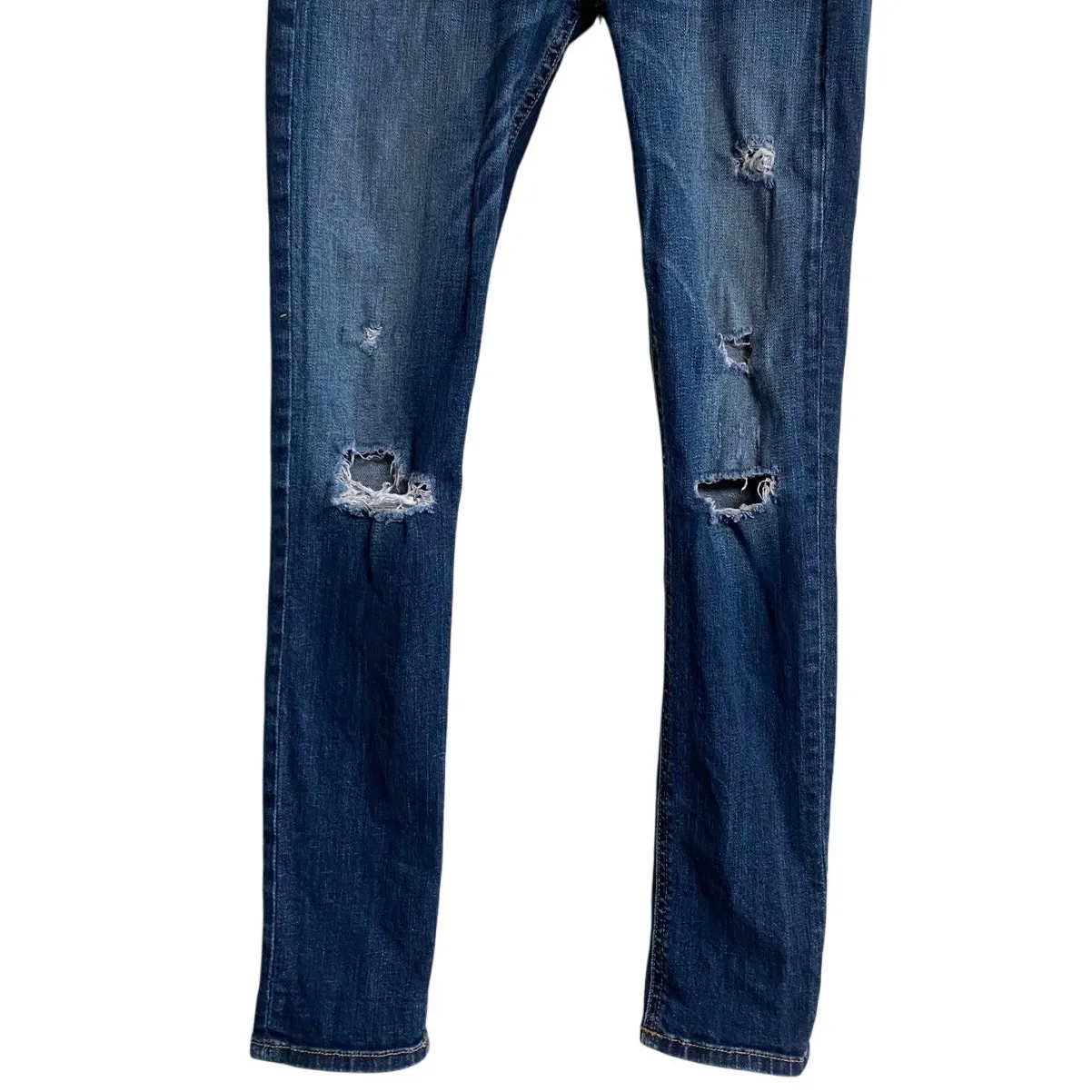 Rag & Bone Jean Women's "Capri" Jeans in‎ "DK Shredded" Wash distressed 25 - Image 7