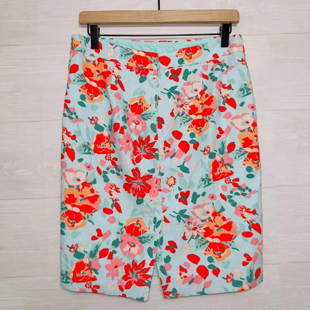 J. Crew Women's Size4 Floral Print High Rise A - Image 7