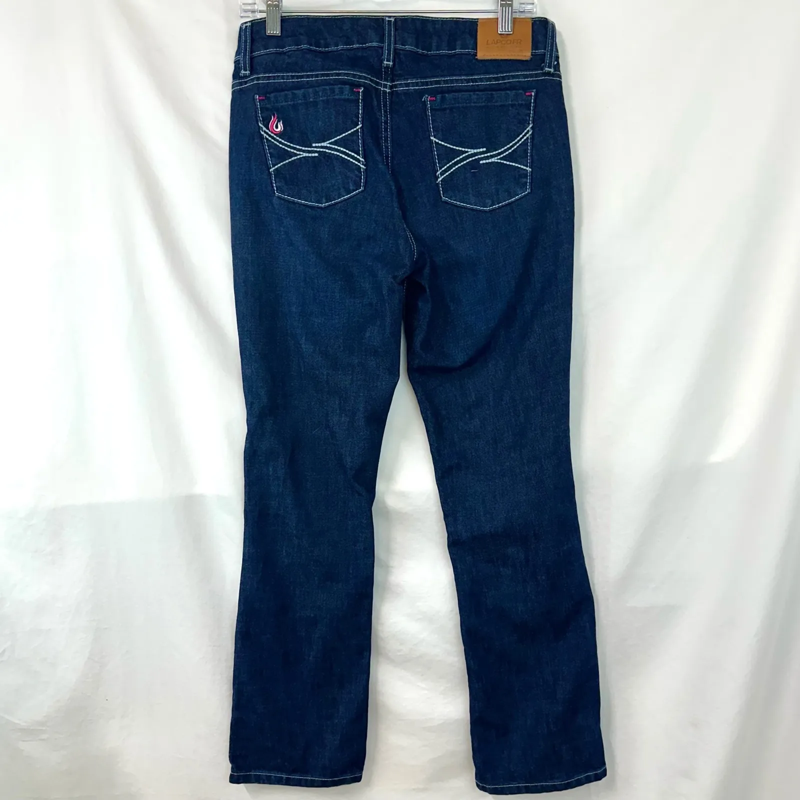 LAPCO FR Modern Fit Jeans Dark Wash Denim Womens 6ST Fire Resistant Work Utility Blue Size 6 - Image 4