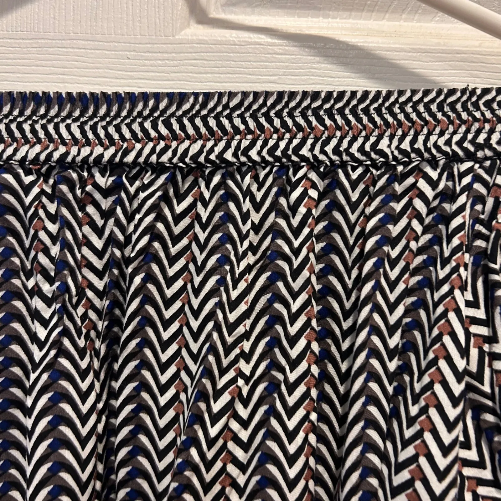 Anthro Sunday In Brooklyn Off The Shoulder Chevron Ruffle Sleeve Top Womens S - Image 6