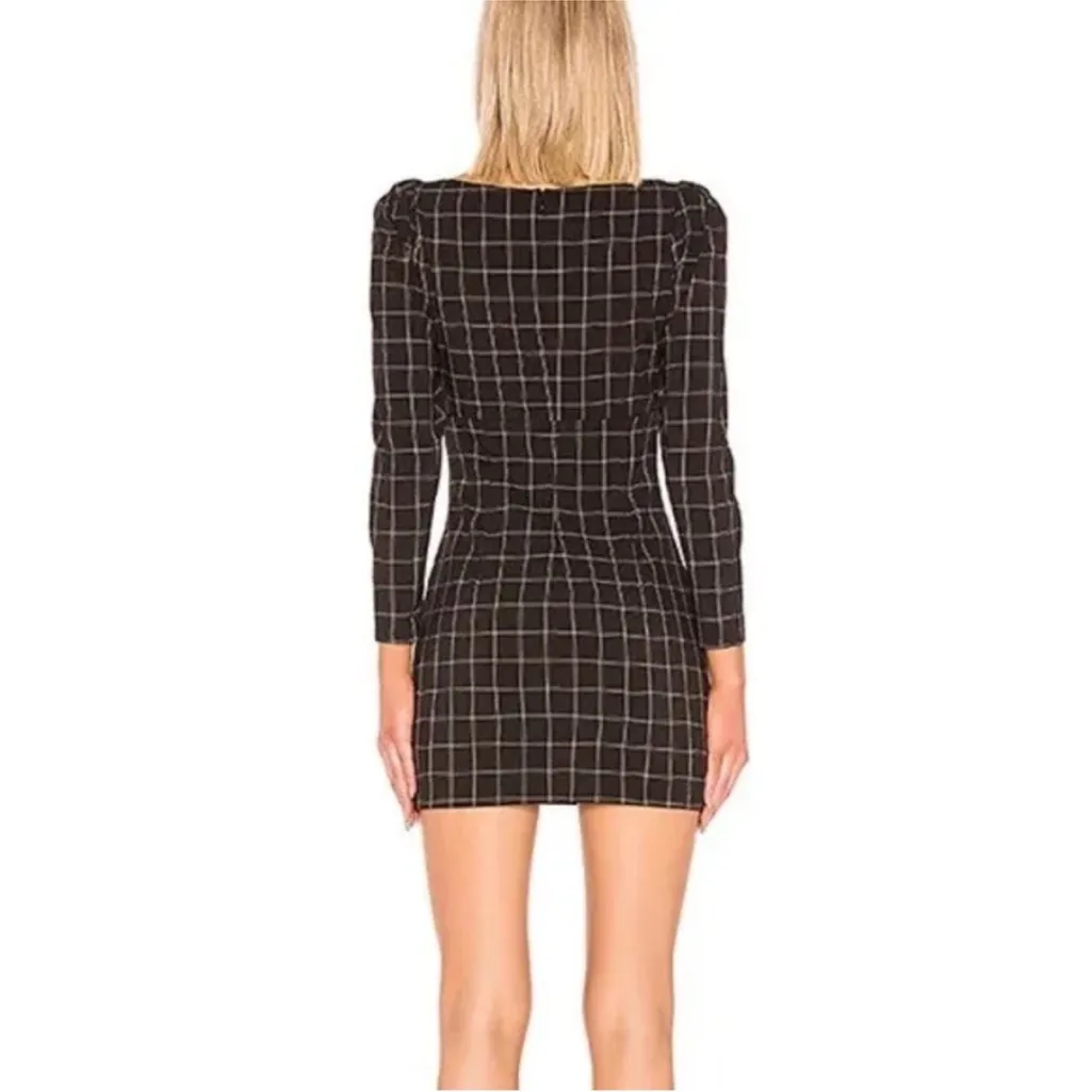 H:ours x Revolve Shae Mini Dress in Black & White
Plaid Medium - Image 3