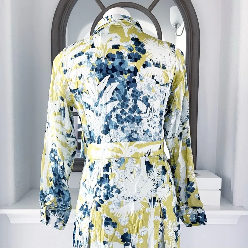 Falguni Shane Peacock Yellow Divine Long Maxi Dress, Size M, New w/Tag Size M - Image 11