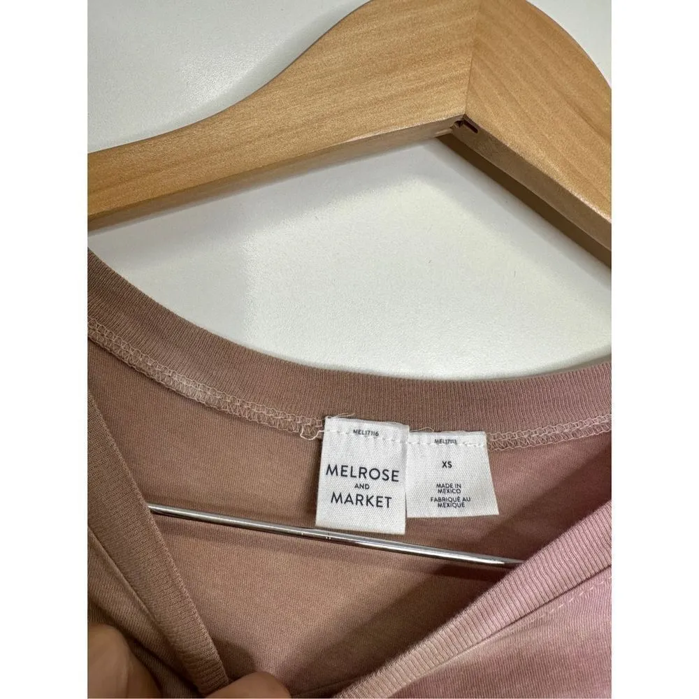 Melrose and Market Shirt Womens Crewneck Oversized Tie Dye Multicolor Short Slee - Image 6