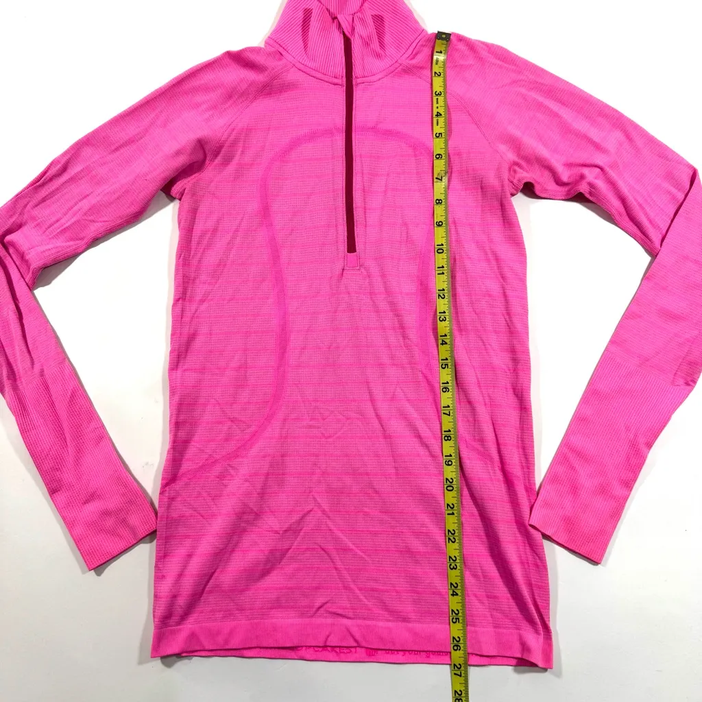 Lululemon Run Swiftly Tech 1/2 Zip Shirt Heathered Raspberry Glo Light - Image 6