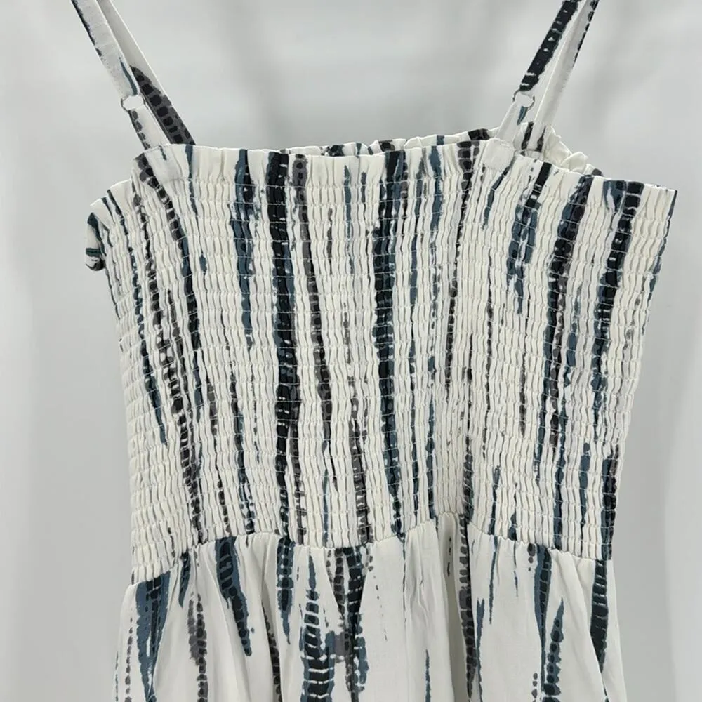 Soft Surroundings Monterey Maxi Dress Smocked adjustable straps summer size L - Image 9