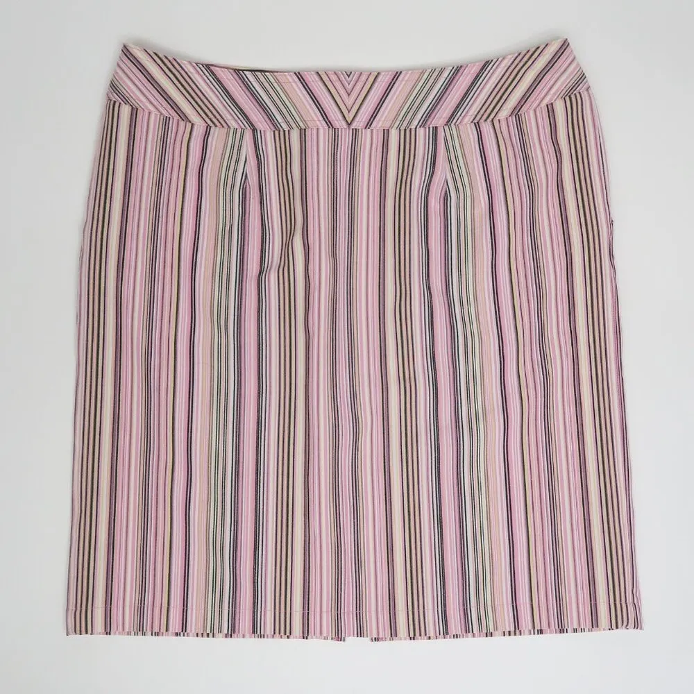 Vintage Y2K Nicole by Nicole Miller Striped Pencil Skirt - Image 6