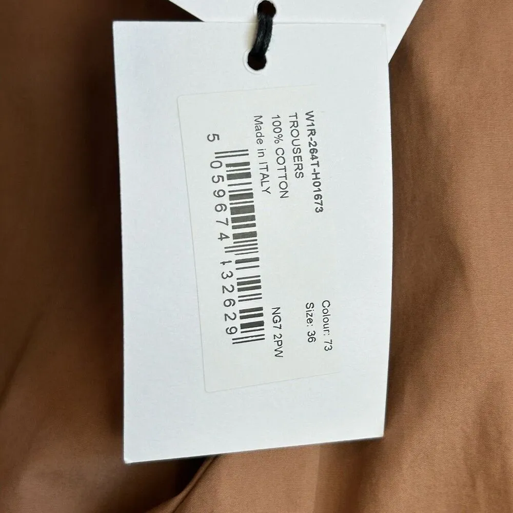 PAUL SMITH PANTS WOMENS 36 IT / 0 US Trousers Brown Tapered Leg NEW - Image 9