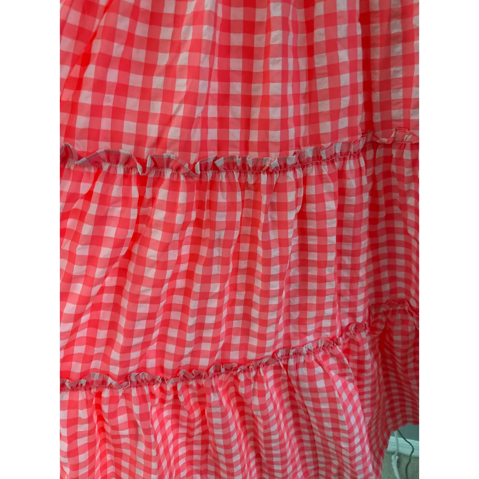 Tuckernuck Pomander Place Gingham Nellie Dress Electric Pink‎ Size Large - Image 11