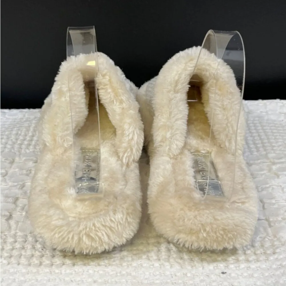 Michael Kors Women's Cream Furry Shoes/Slippers Sz 7M SKU 5073 - Image 3