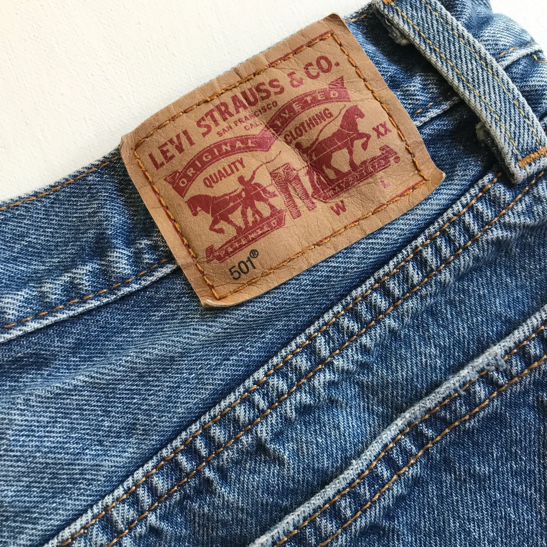 Levi’s High Waisted Jean Shorts - Image 4