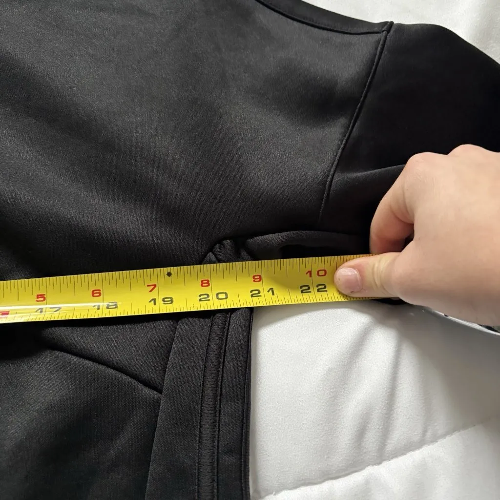 Adidas Womens Size XL Hoodie Sweatshirt Black Fleece Climawarm Hooded - Image 4