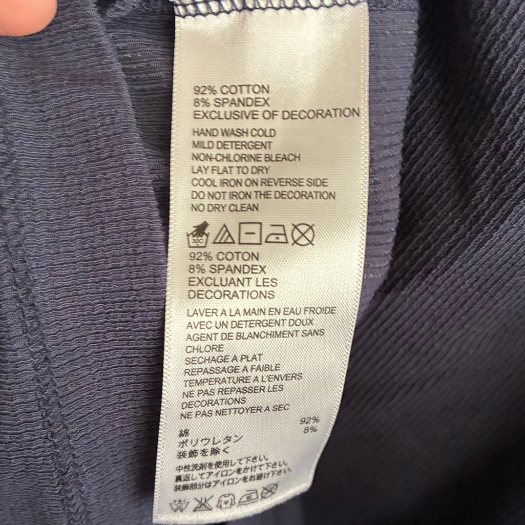 Tommy Bahama Navy Tank Top with Beaded Accents XS - Image 9