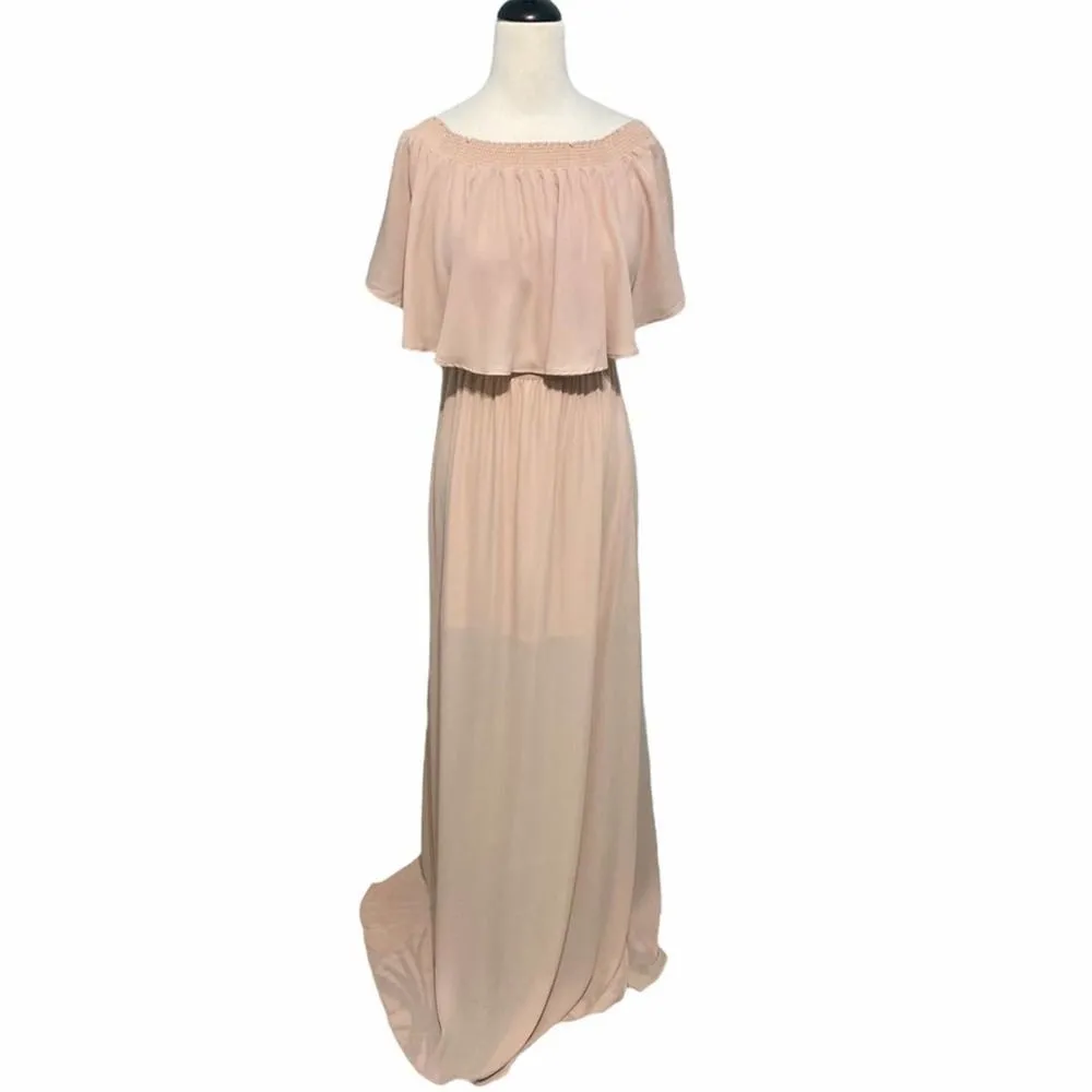 Show Me Your Mumu‎ Hacienda Maxi Dress Blush Medium - Image 3