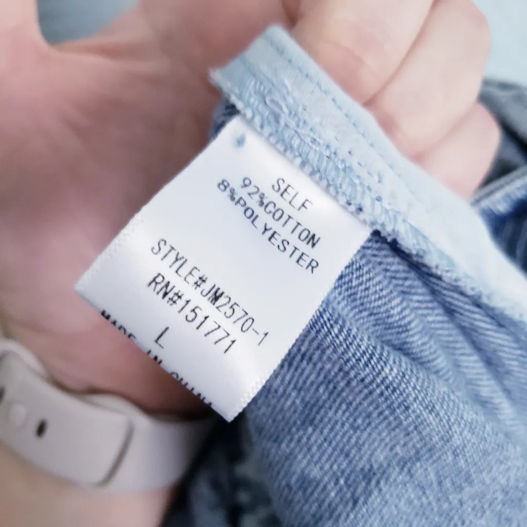 Baltic Born Montgomery Blue Denim Ruffle Romper - Image 6