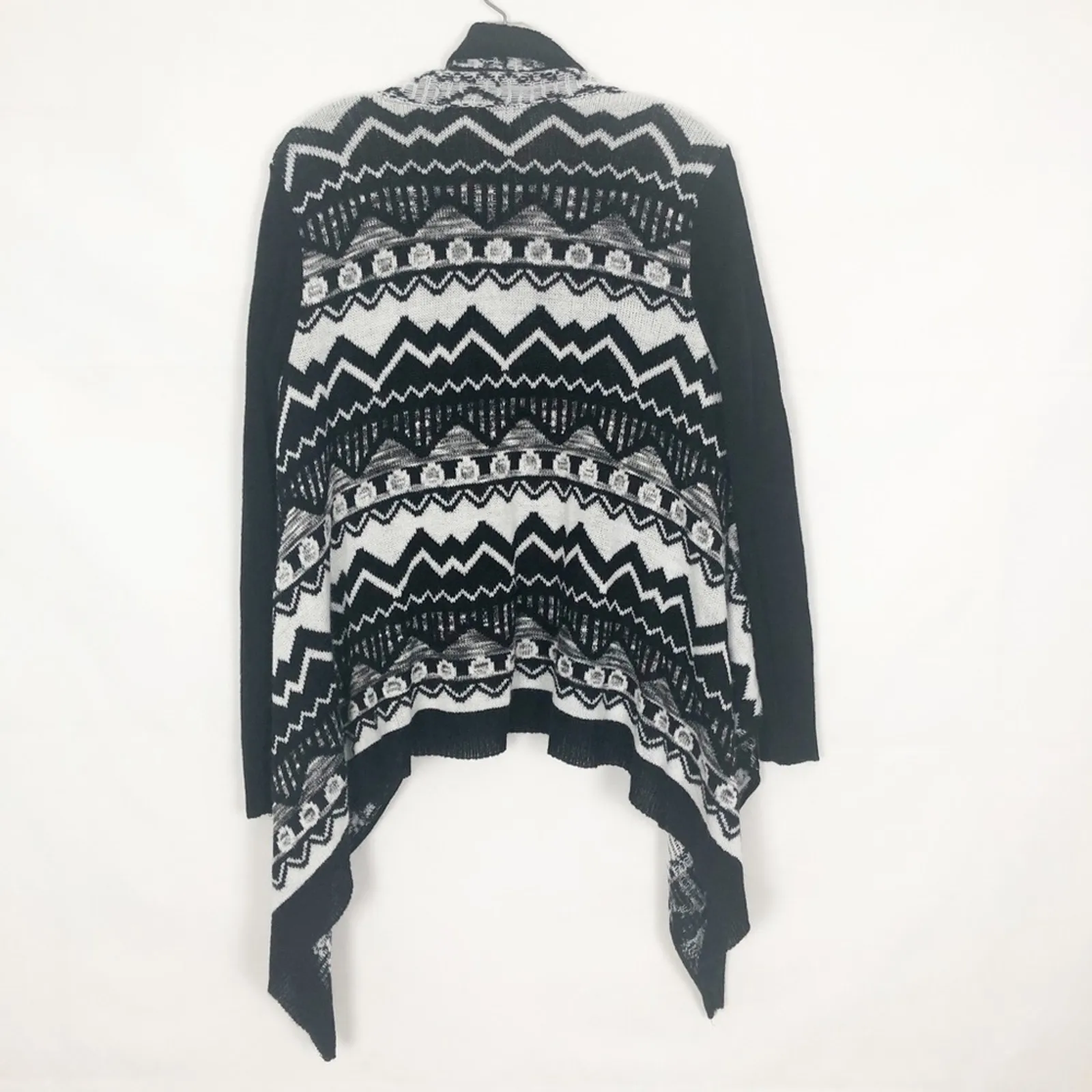 Wet Seal Open Front Tribal Print Cardigan Size Small Soft Stretch - Image 6