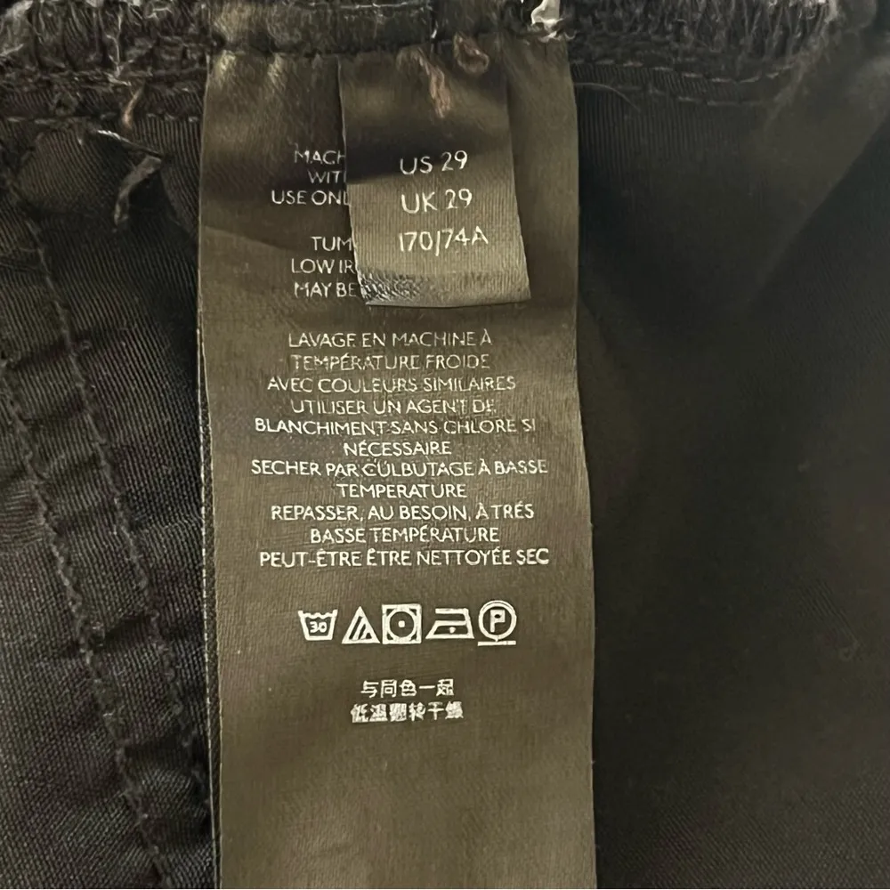 Free People Women's Maggie Straight Leg Jeans Black Mid Rise Distressed Sz 29 - Image 13