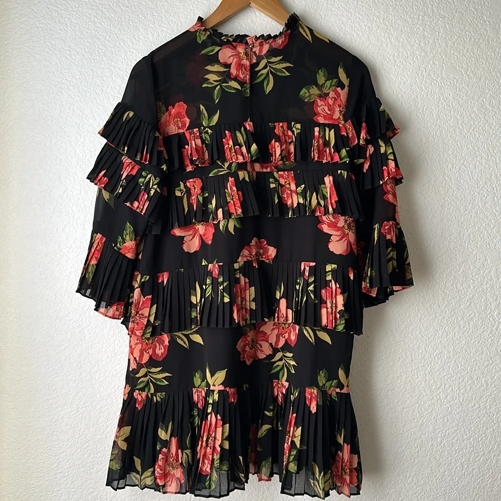 FOREVER 21 Floral Ruffle Dress Size M - Image 2