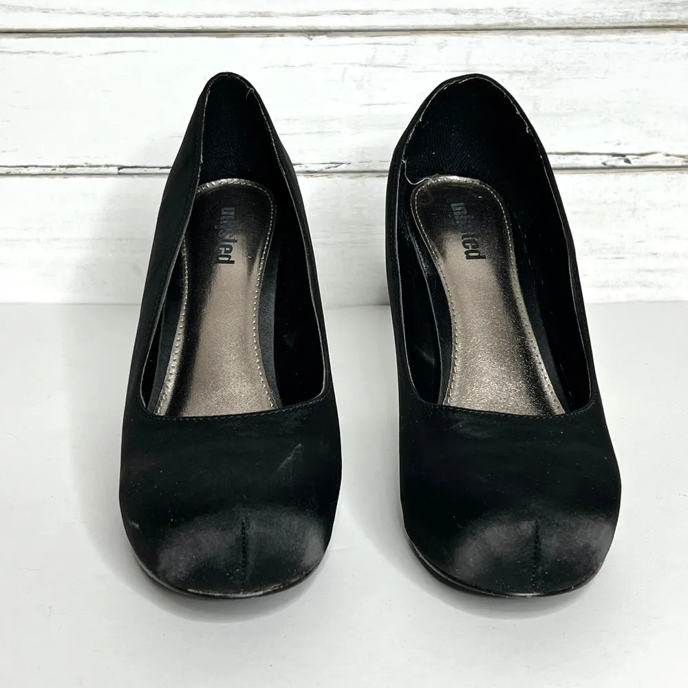 Unlisted Flawless Platform Heels Black Silver Shoe Size 10 - Image 4