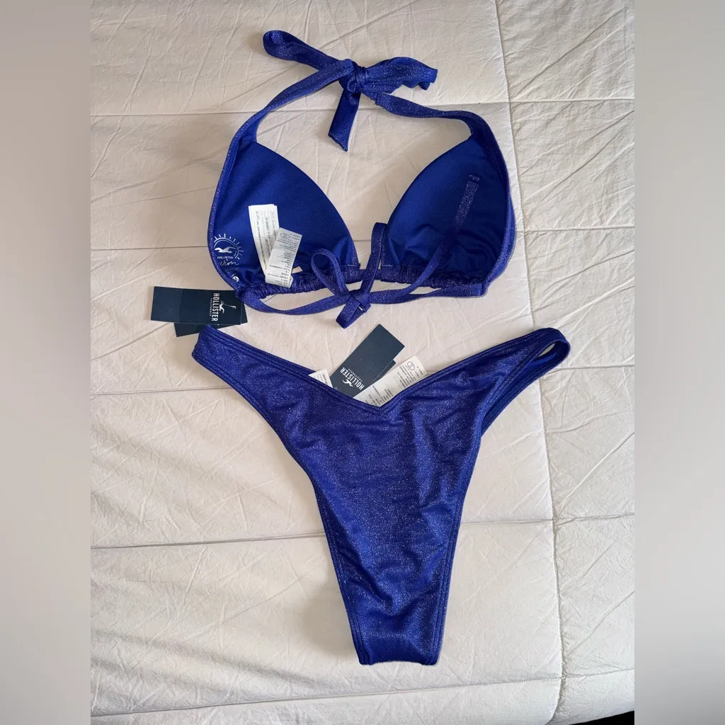 Hollister Shimmering Blue Bikini Set - Image 2