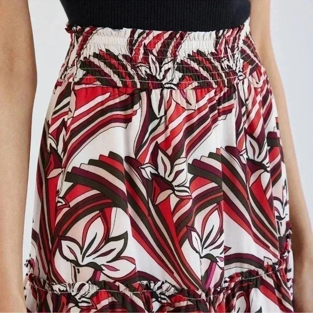 Anthropologie | Above Knee Floral Summer Luau Tropical Skirt Size XS - Image 5
