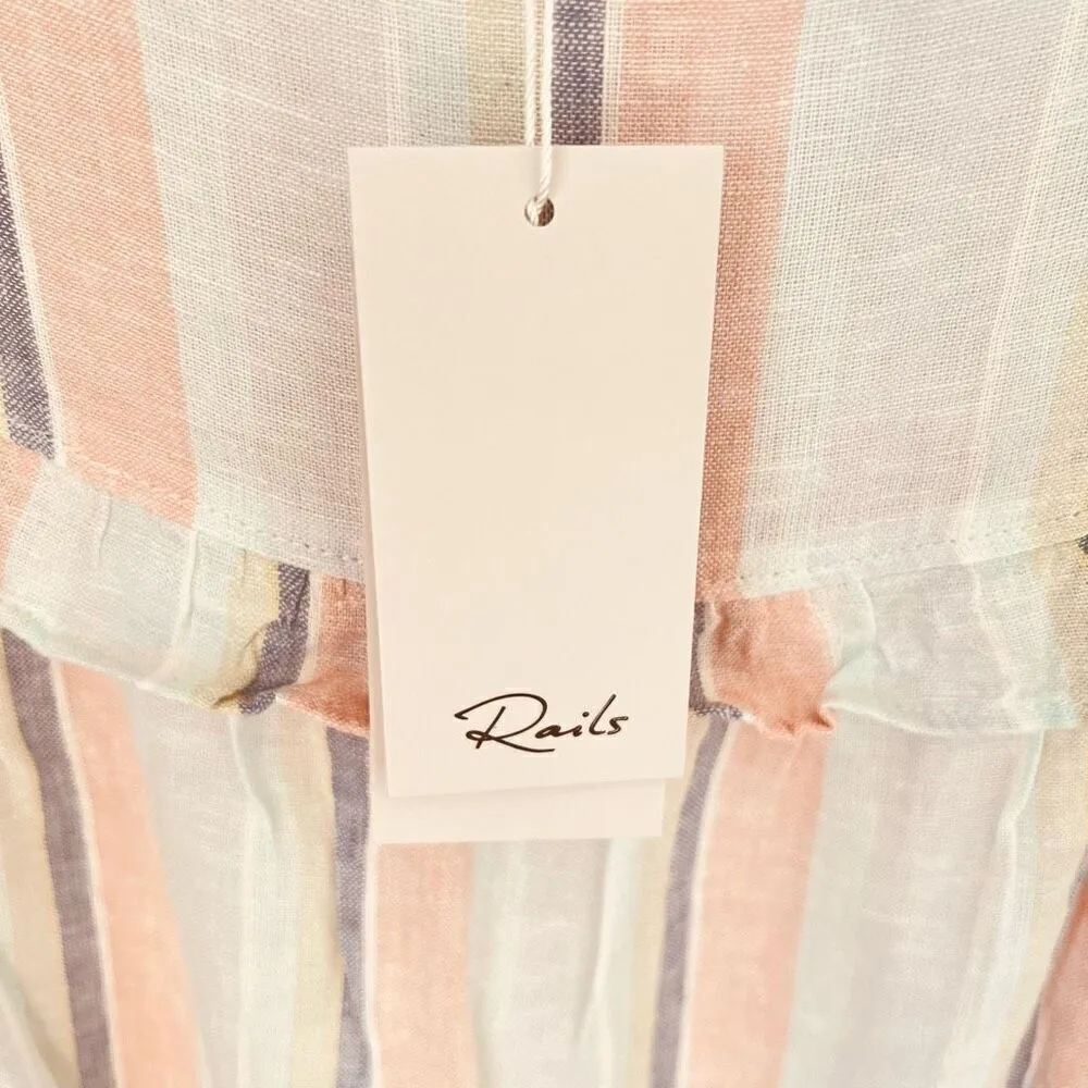 RAILS Sandy Linen Blend Shift Dress, Summer Airy Vacation Dress, Small (4/6) NWT - Image 5