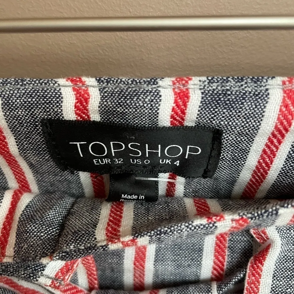 NWT Topshop High Waisted Belted Peg‎ Trousers 0 - Image 10