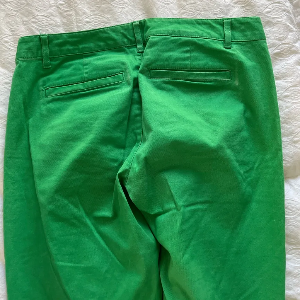 Women’s skinny mini green GAP pants size 00 - Image 9