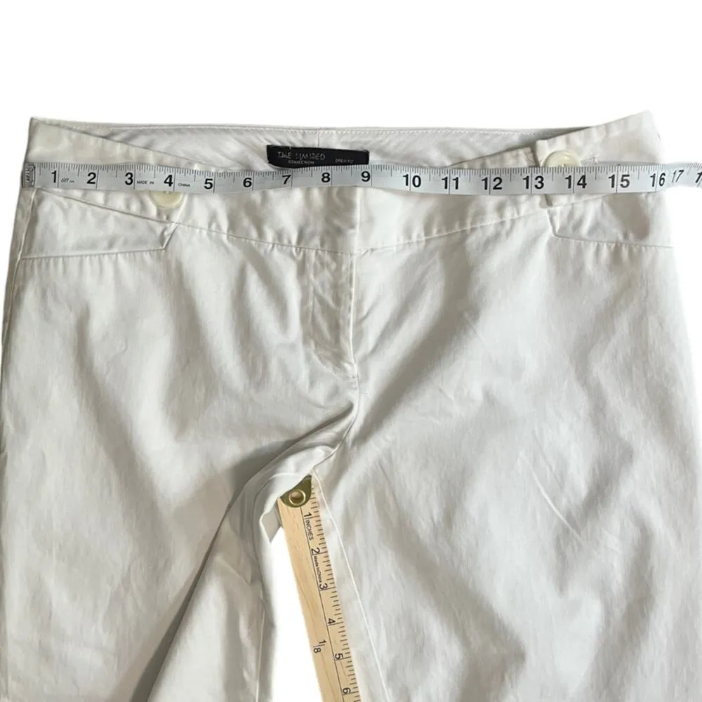 The Limited Collection Drew Fit White Culotte Trousers Womens Size 6 Wide Leg - Image 8