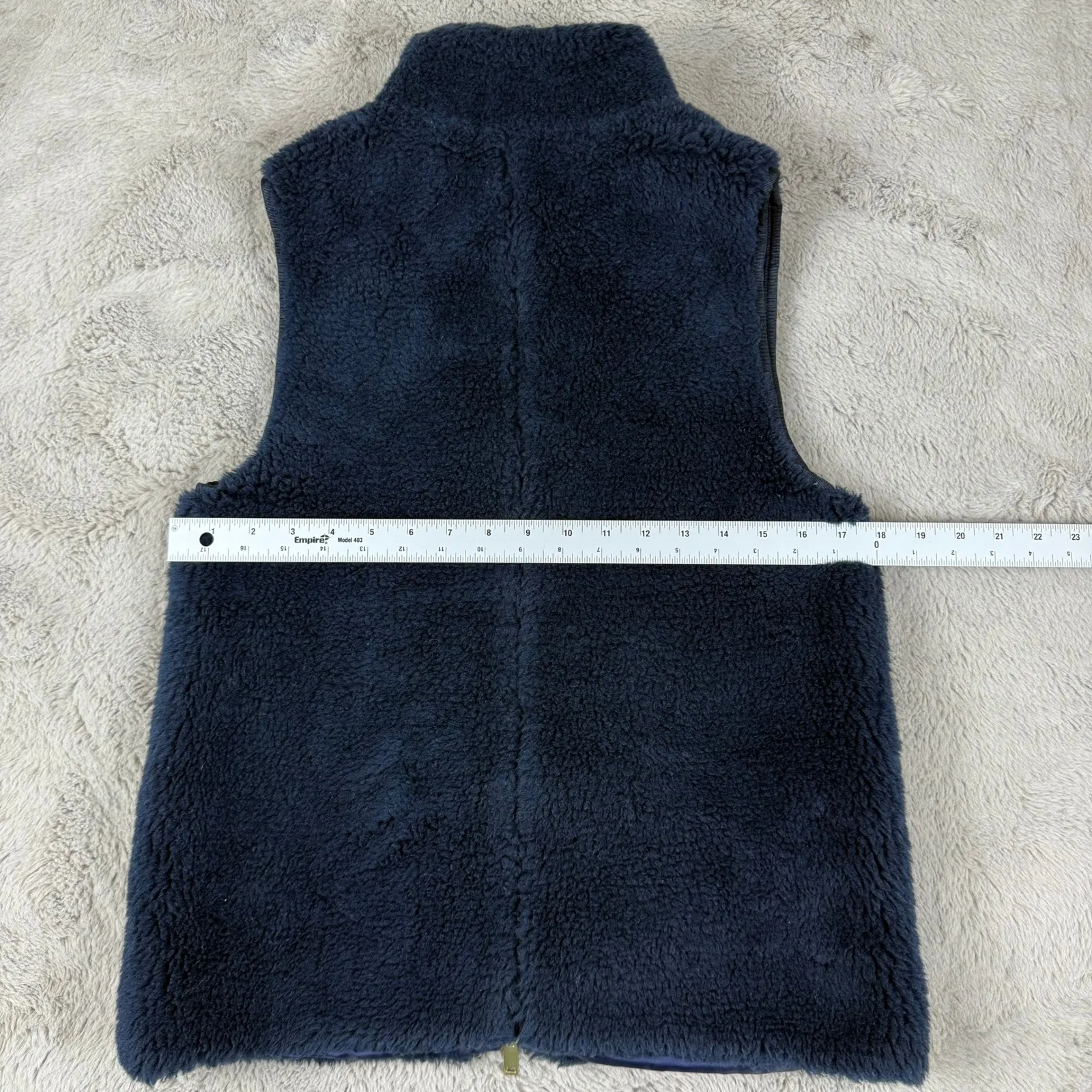 J. Crew Fleece Vest Full‎ Zip Pockets Cozy Warm Layering XS MSRP $138 - Image 2
