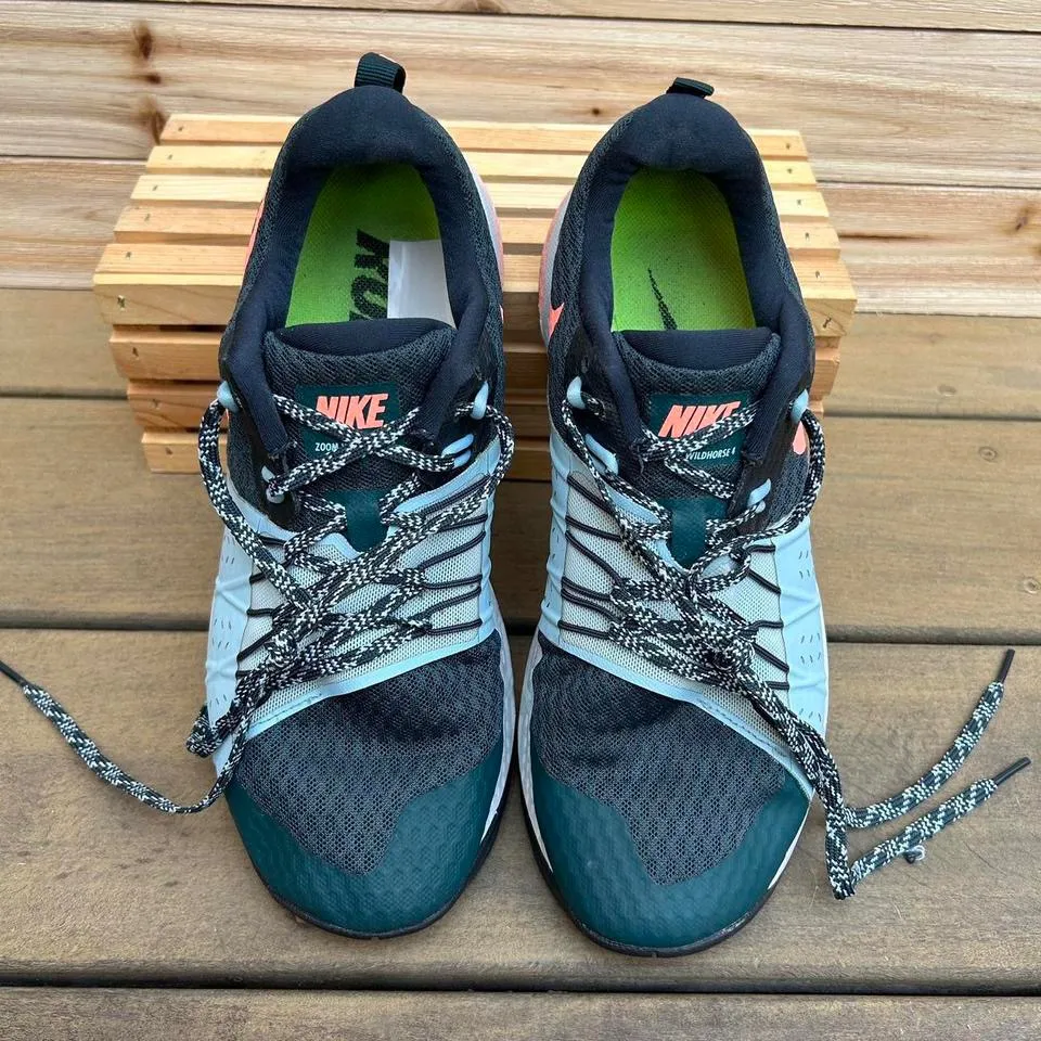 Green Deep/Blue/Pink Nike Air Zoom Wildhorse 4 Sneakers Trainers - Image 3