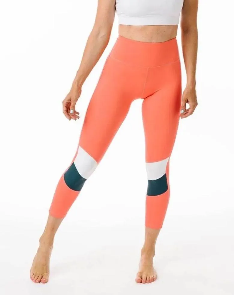 ZYIA Active Tangerine Angle Block Light N Tight Hi-Rise 7/8 Leggings - Image 3