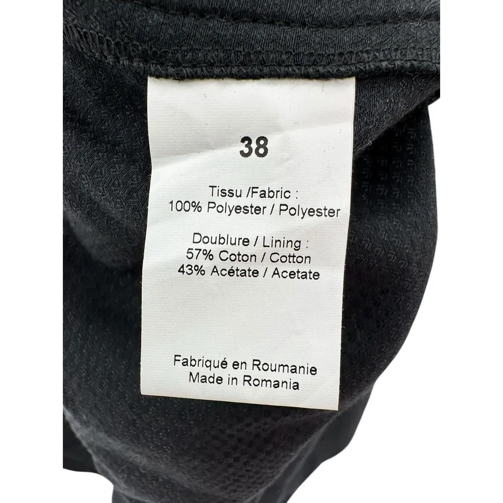 Sonia by Sonia Rykiel Full Double Zipper Black Tank Midi Dress 38 Medium Classic - Image 4