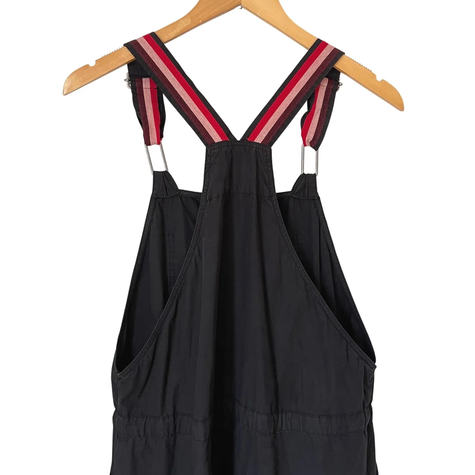 Velvet by Graham &‎ Spencer Black Bib Overalls Jumpsuit Cropped Leg Size M - Image 6