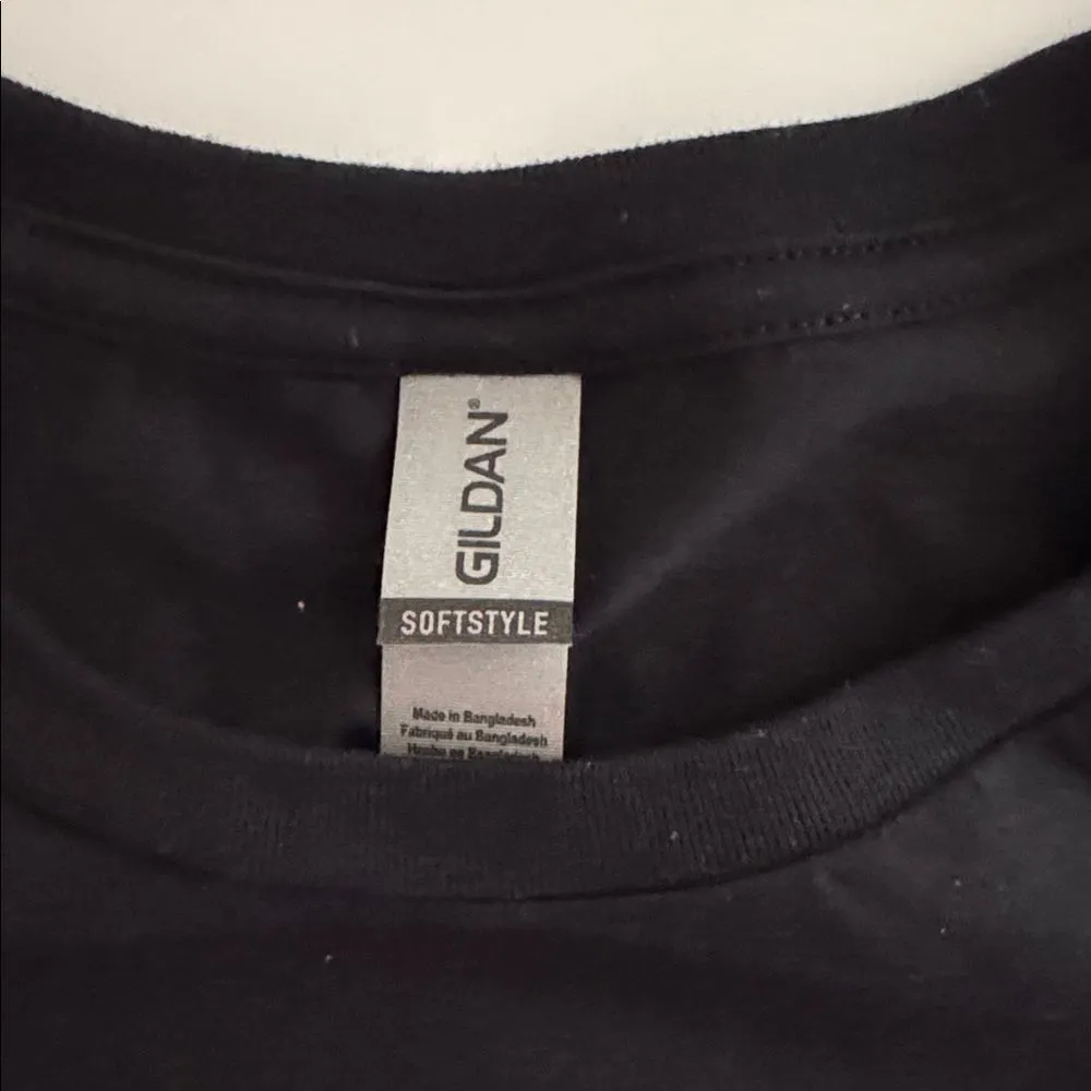 Gildan Black Tee with Dancing Skeletons NWT - Image 5