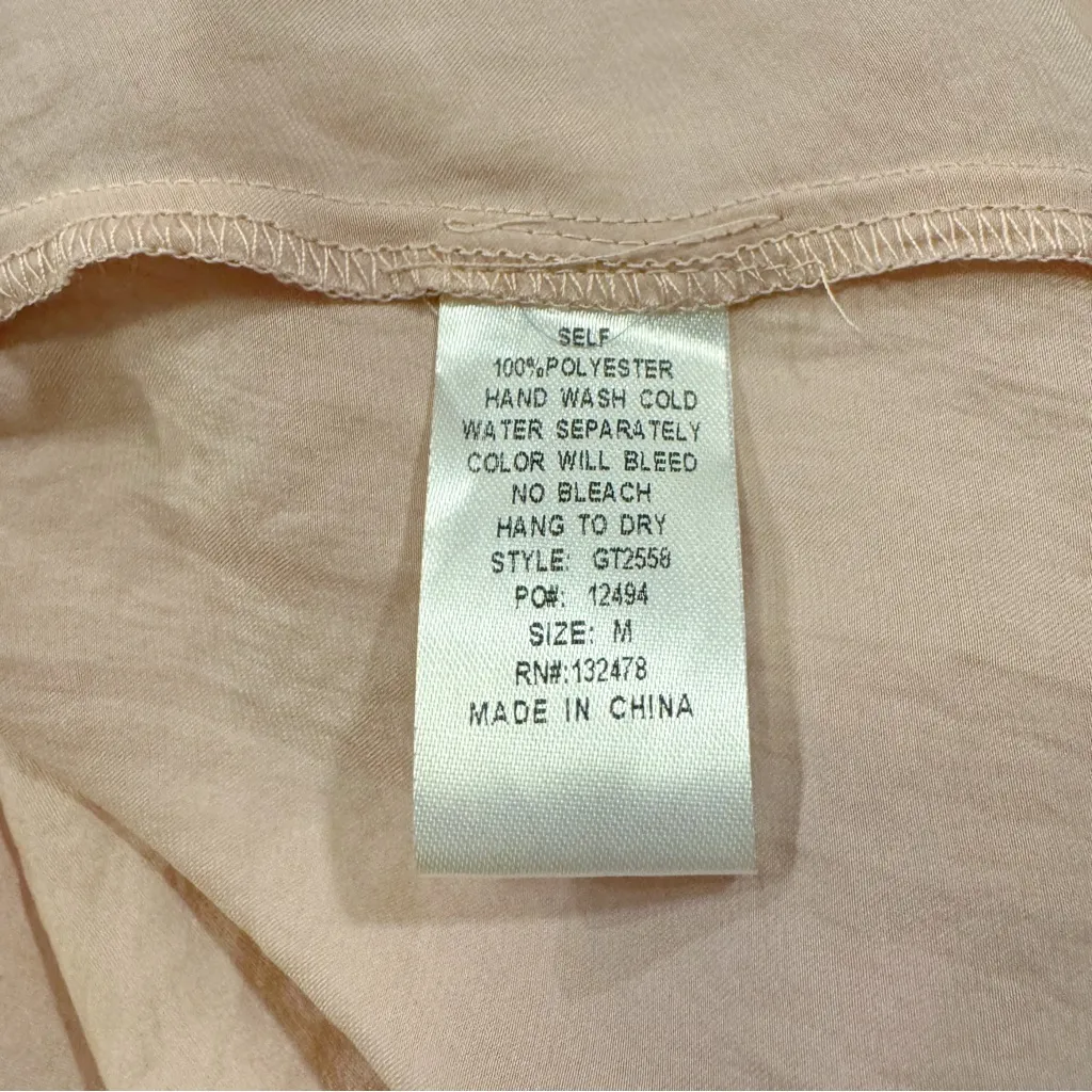 My Sassy Heart Elegant Blush Pink Ruffle Blouse Size M Size M - Image 6