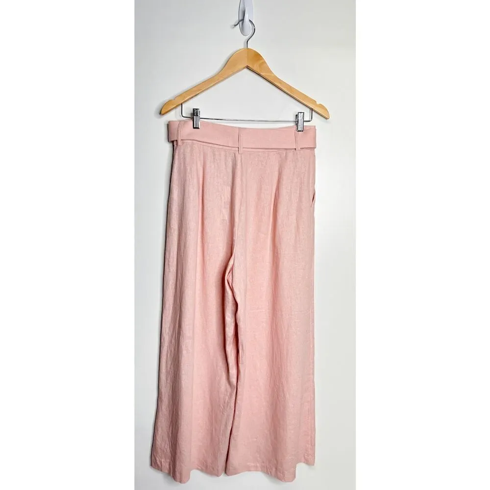 Bardot Pants Womens Lenny Pant in Latte Pink Size Medium‎ Linen Blend NWT - Image 3
