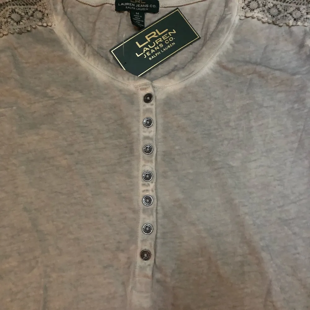 ♨️HOST PICK♨️Ralph Lauren Jeans gray cotton Shirt Top size medium - Image 2