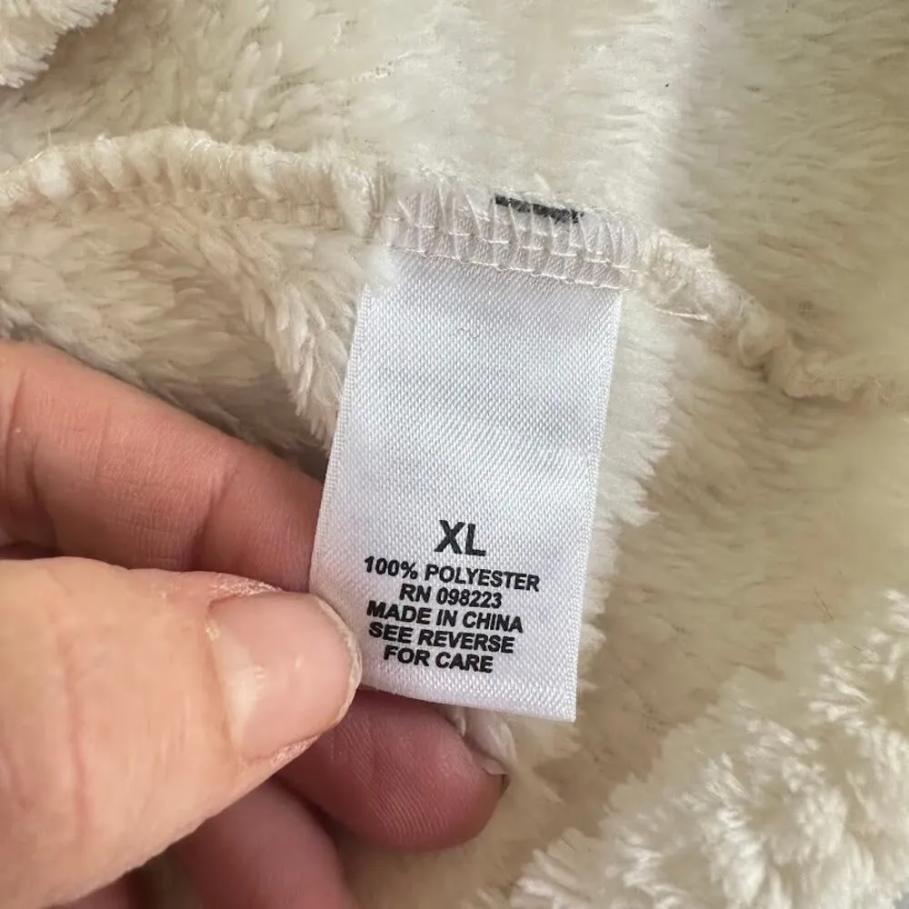 Magellan Outdoor Sherpa Pullover Sweater Women's Size XL White Classic Fit - Image 9