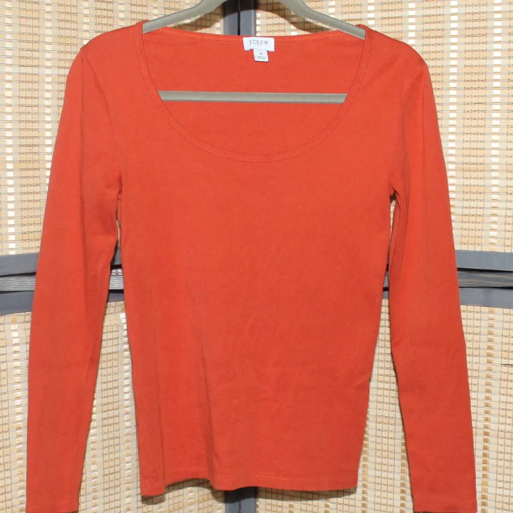 J. Crew Long Sleeve Scoop Neck Knit Top - Image 2
