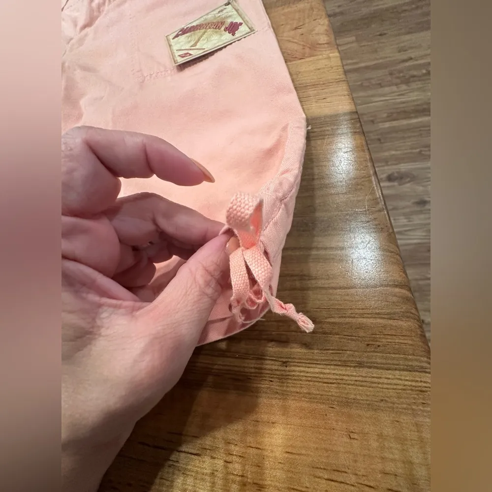 NWT Caribbean Joe Bermuda Shorts SALMON Drawstring Hem Slash Pockets - Image 3