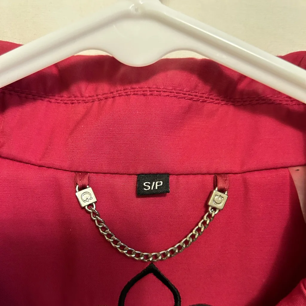 Guess  Hot Pink Pleated Jacket Size‎ Small - Image 7